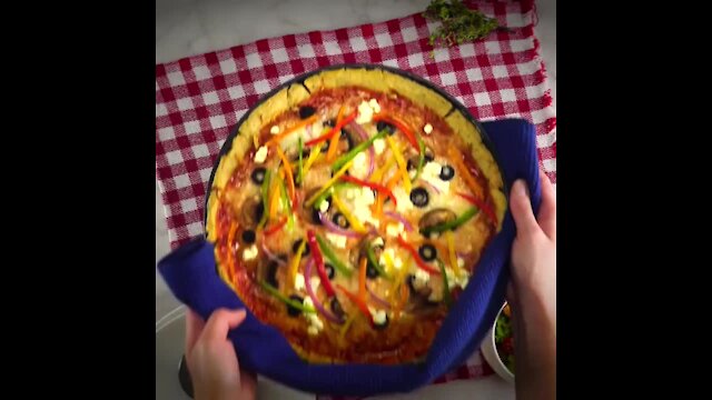 No-Gluten Vegetarian Pizza