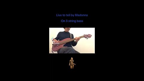 Madonna on 3 string bass #bass