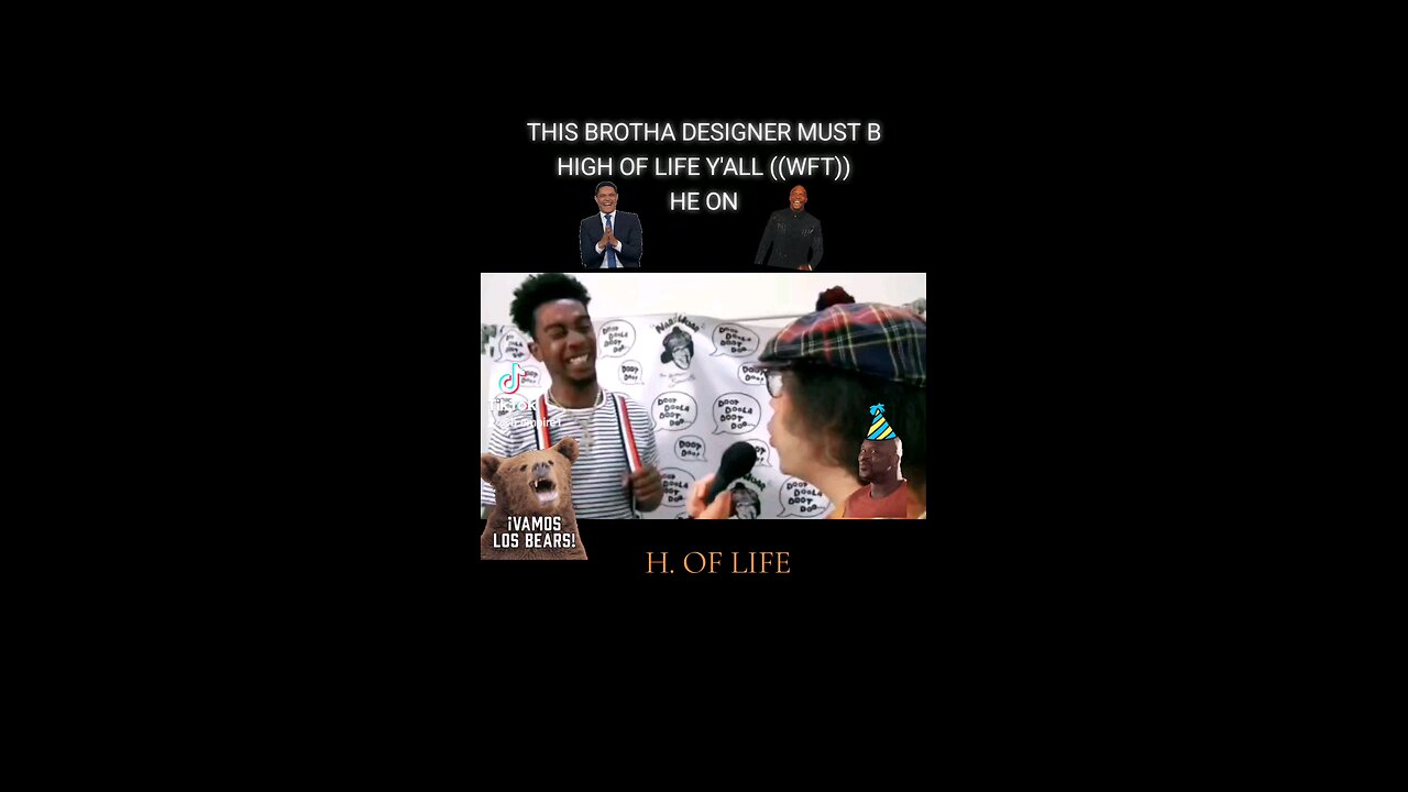 THIS BROTHA IS HIGH OF LIFE.