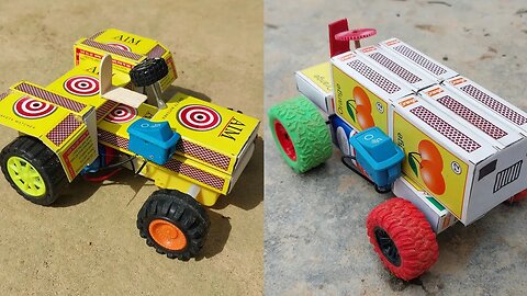 2 DIY Powerful Tractor | How to Make a Tractor at Home | Matchbox Project |