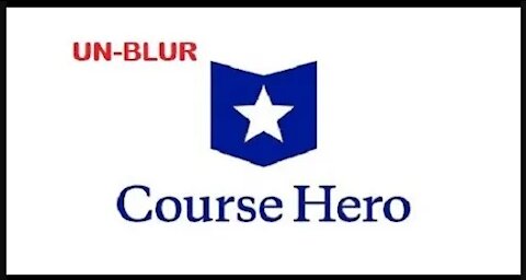 How to Unblur course hero