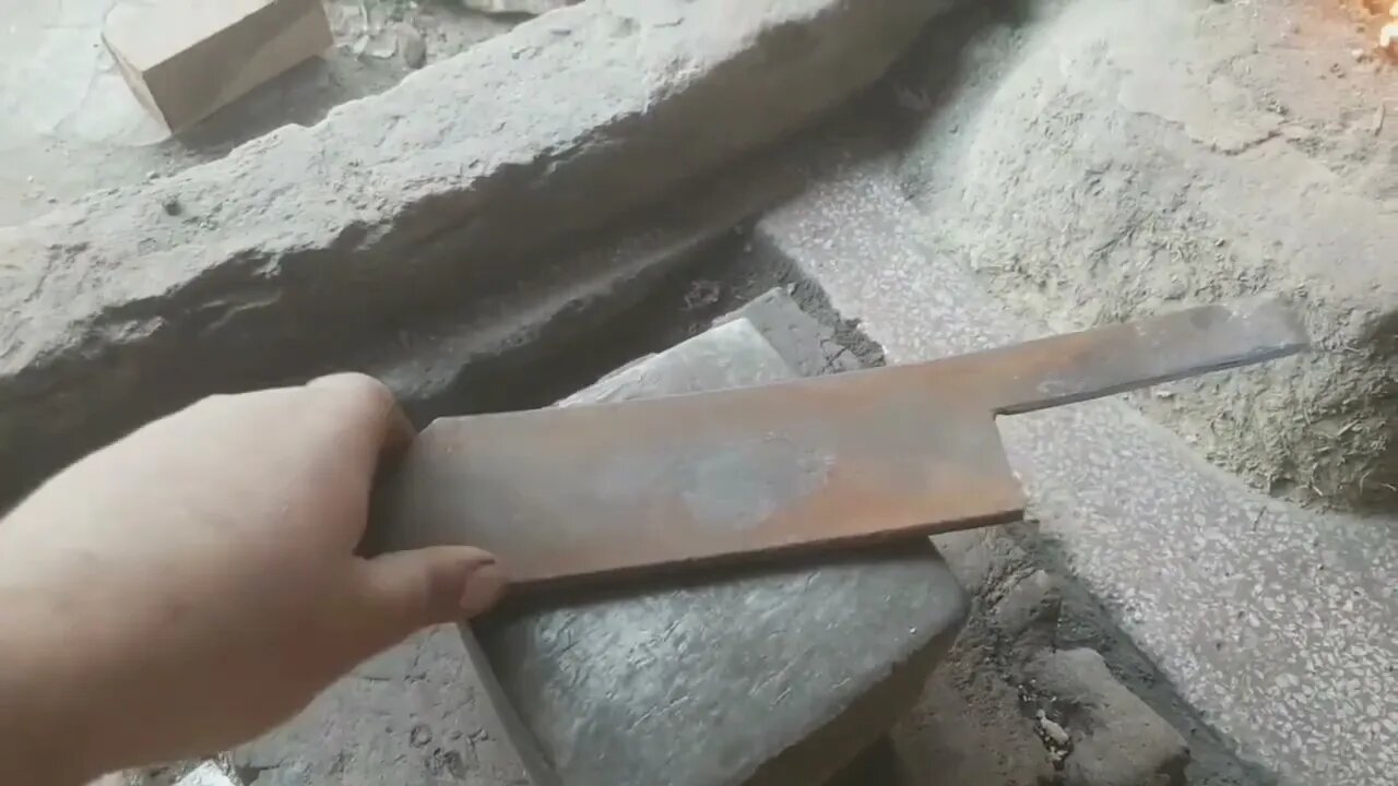 Making a Meat Cleaver Knife