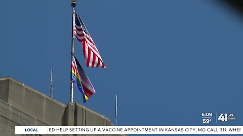 Kansas City places Pride flag atop city hall for 1st time in history