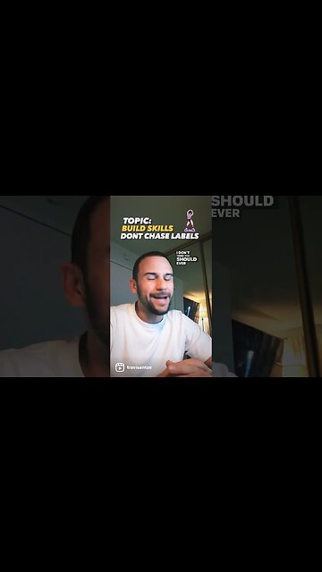 BUILD SKILLS DONT CHASE LABELS