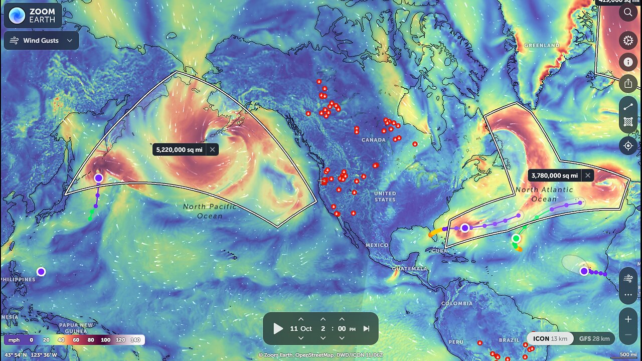 Is There a Serious Hurricane Forming Off The Coast of Canada And America?