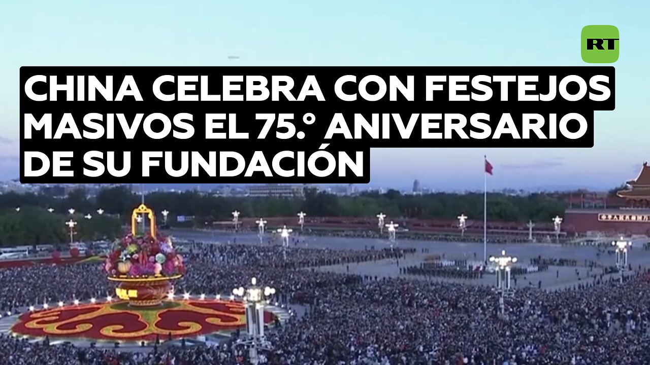 La República Popular China celebra con festejos masivos el 75.° aniversario de su fundación