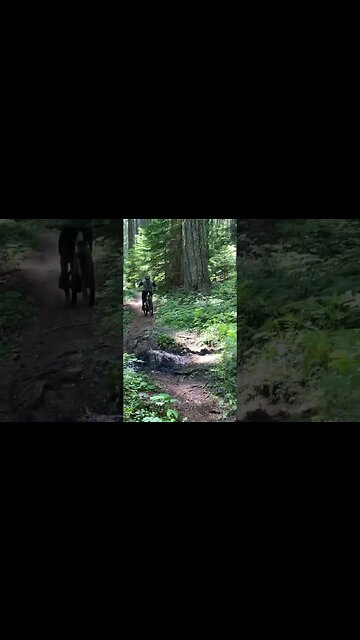 If there’s a mud puddle, hop it! #ytshorts #mtb