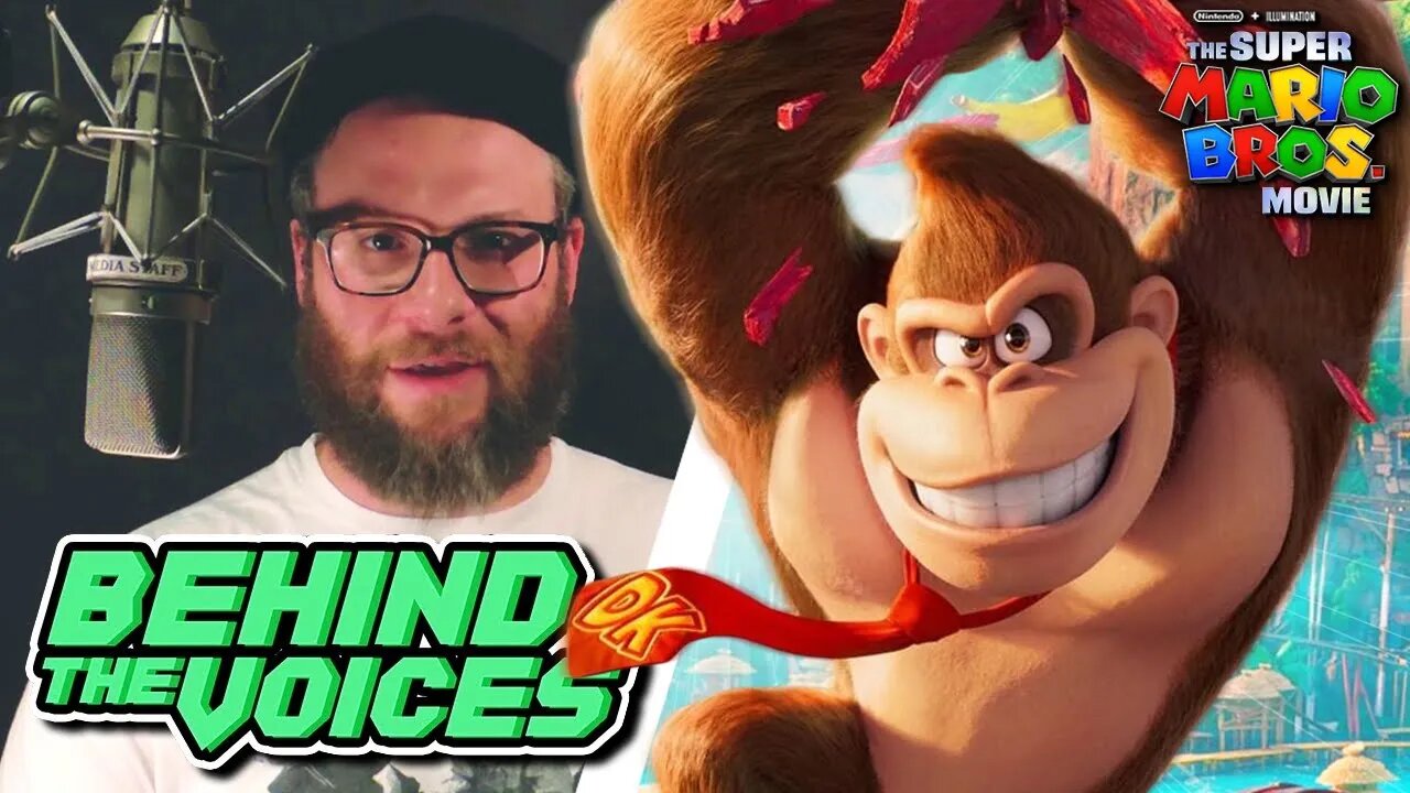 The Super Mario Bros. Movie Behind The Scenes Voices - Seth Rogen is Donkey Kong Promo