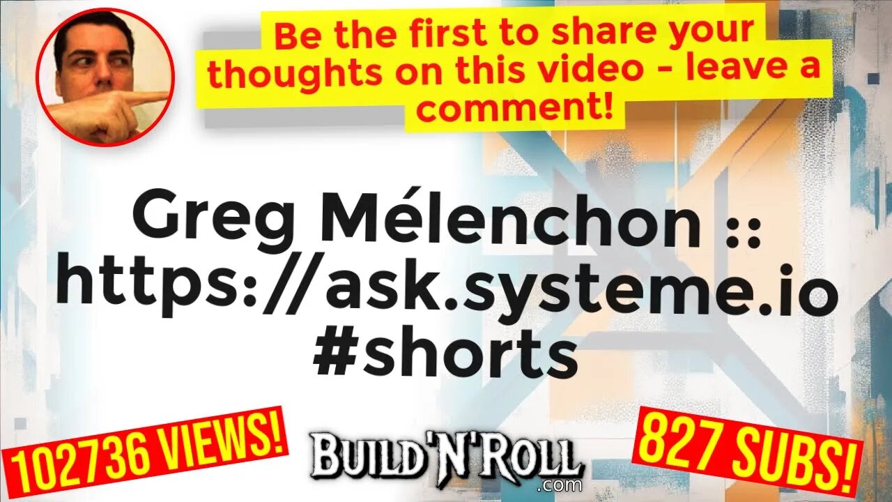 Greg Mélenchon :: https://ask.systeme.io #shorts