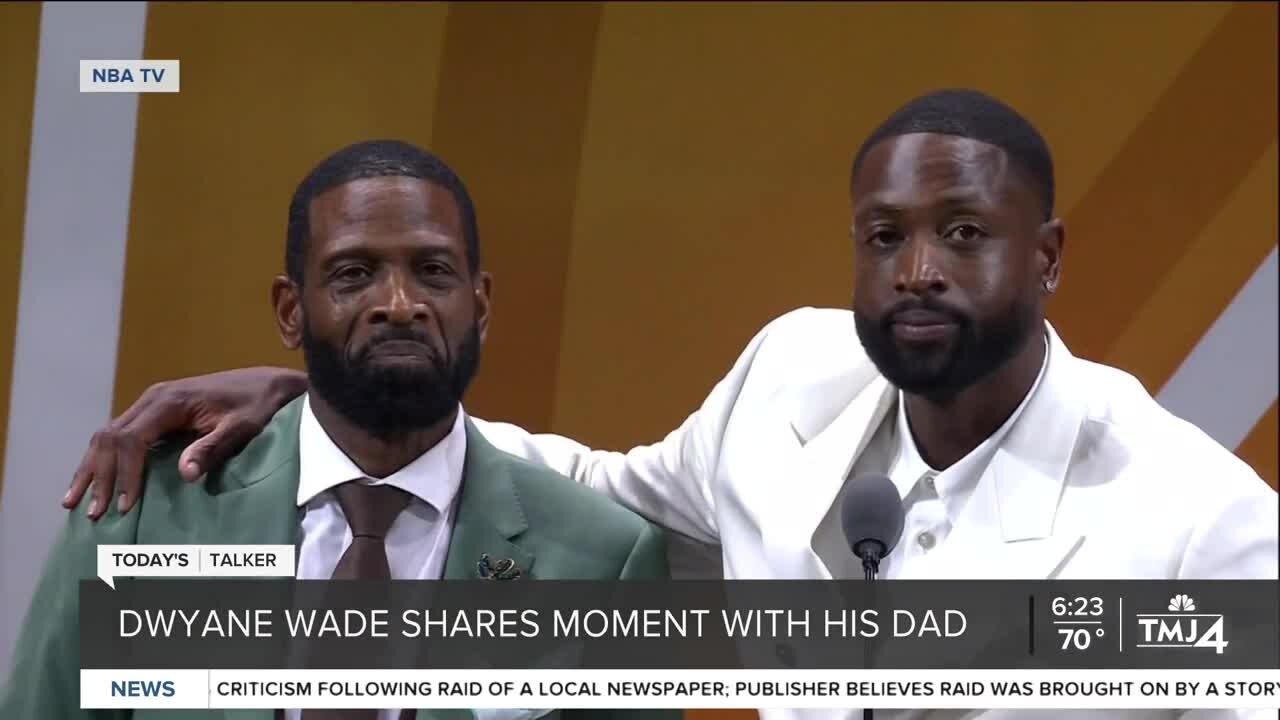 Today's Talker: Dwyane Wade shares moment with dad