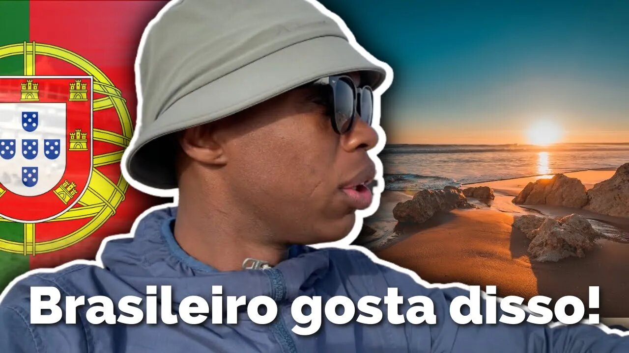 Os Brasileiros gostam dessa praia em Portugal