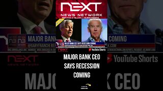 MAJOR BANK CEO SAYS RECESSION COMING #shorts