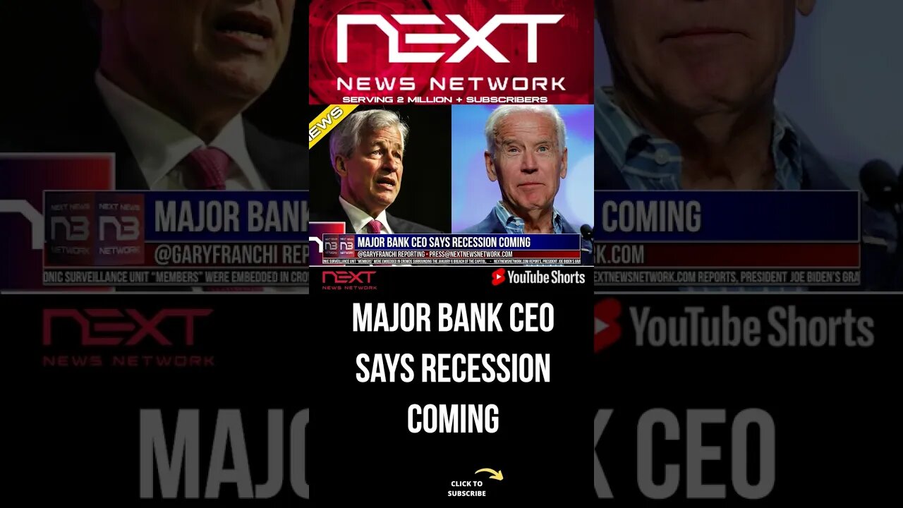 MAJOR BANK CEO SAYS RECESSION COMING #shorts