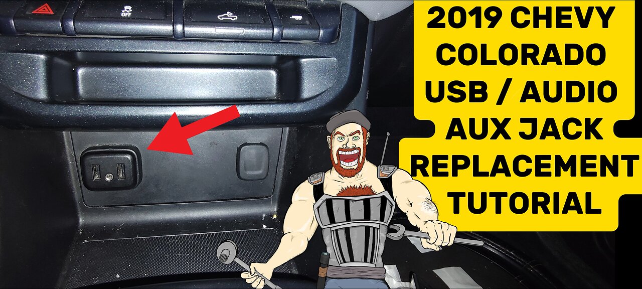 2019 - 2022 CHEVY COLORADO USB PORT _ AUX MEDIA JACK REPLACEMENT TUTORIAL