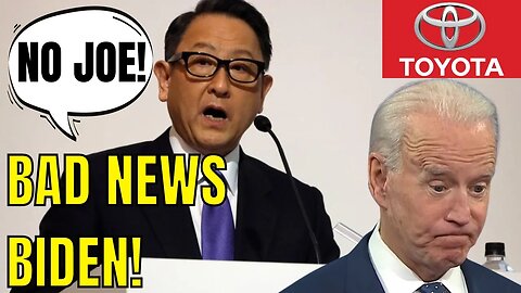 Toyota President Delivers TROUBLING NEWS to BIDEN & His EV CLIMATE AGENDA!