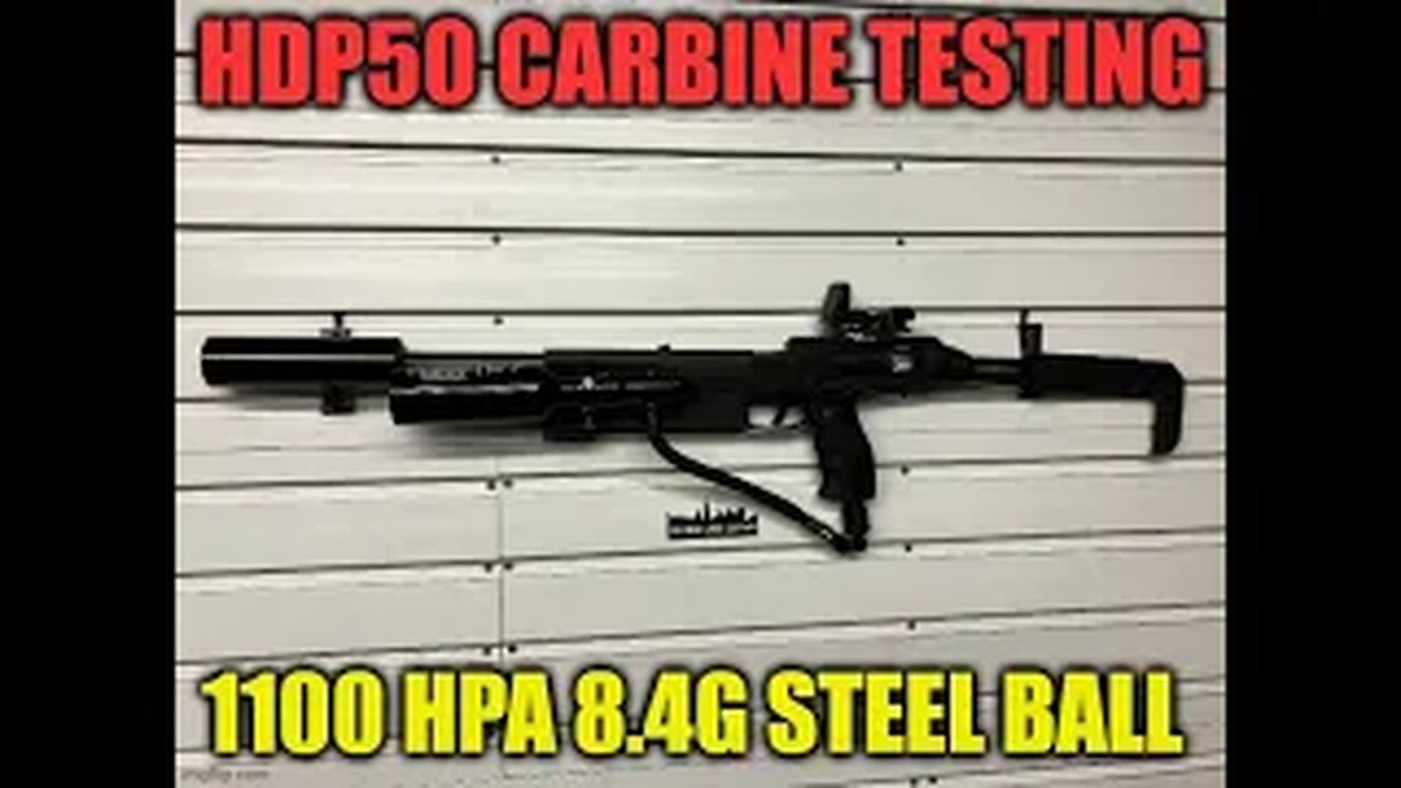 HDP50 Carbine on 1100 8.4g Steel balls | chicago less lethal 312-882-2715