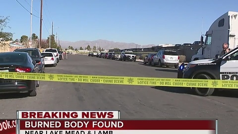 Burned body found near Lake Mead, Lamb