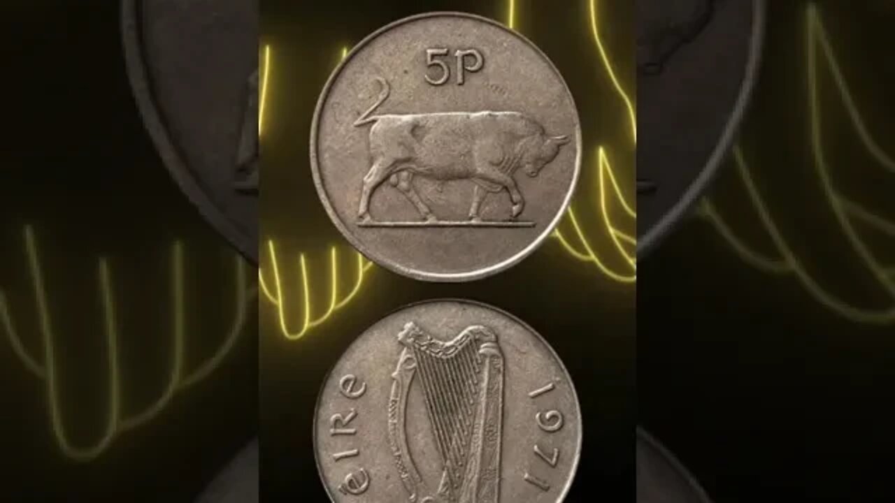 Ireland 5 pence 1971.#shorts #coinnotesz