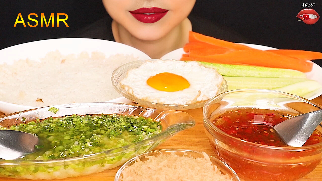 ASMR Scorched Rice With Onions and Sauce, Mukbang, Eating Sounds, Eating Show | NAMO MUKBANG