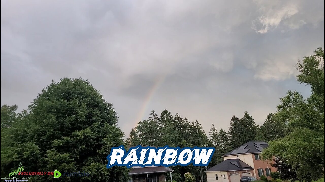 Rainbow after Storm at Wedgewood Way Pitch & Putt