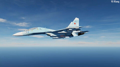 DCS World | Russian Air Force Su-30 fighter jets patrol over the sea