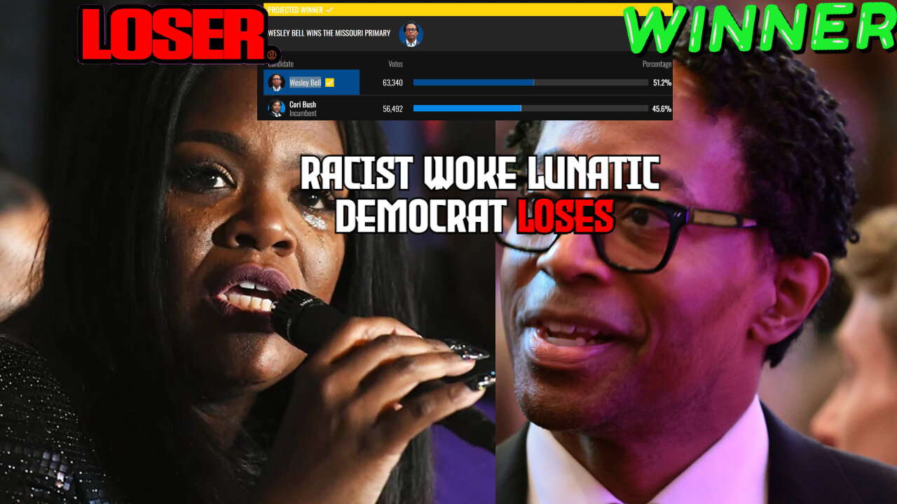 WOKE Race Hustler Cori Bush Squad Democrat Was Demolished in the Primary Election & Was Hurt Again!