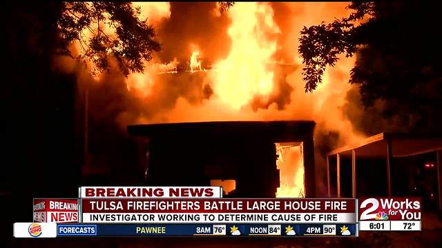 North Tulsa home destroyed after house fire