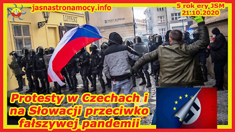 Protesty w Czechach i na Słowacji przeciwko fałszywej pandemii