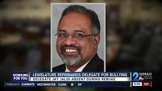 Maryland lawmakers reprimand delegate for bullying