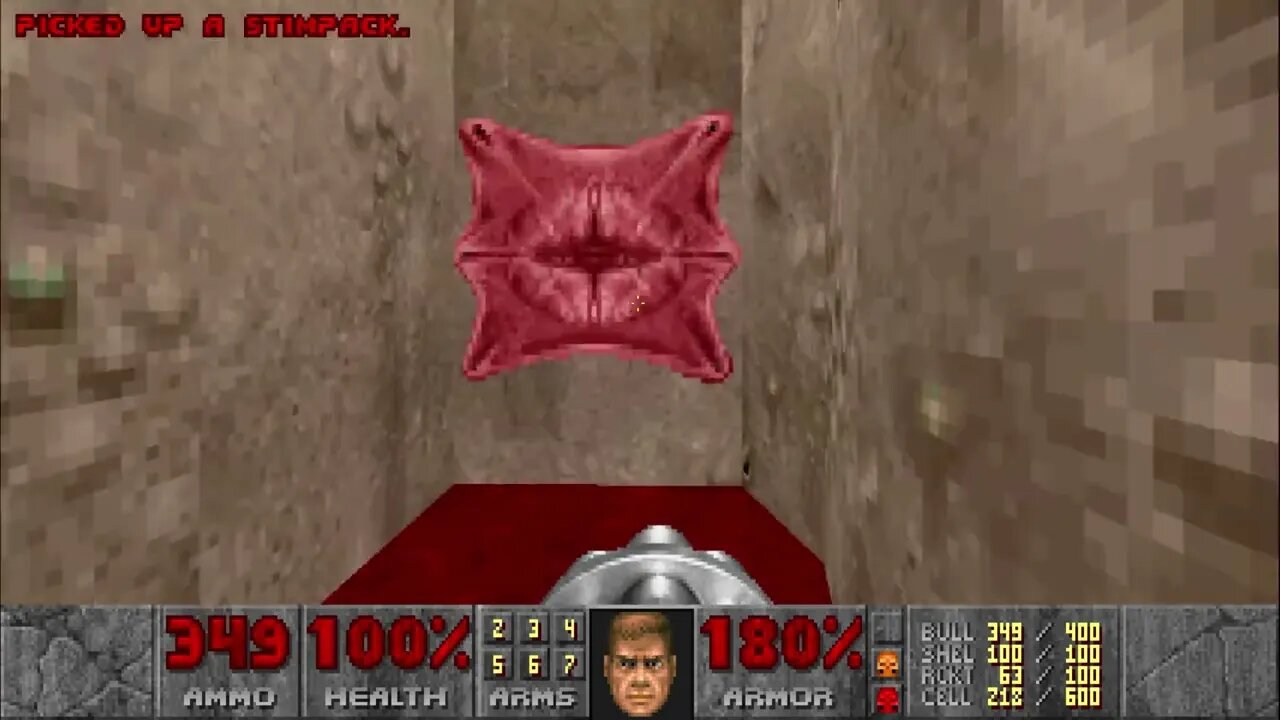 Doom Zero (Ultra-Violence Plus 100%) - Map 31 (Secret Level): Meat (Secret Exit)