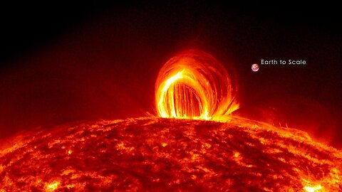 NASA | Fiery Looping Rain on the Sun
