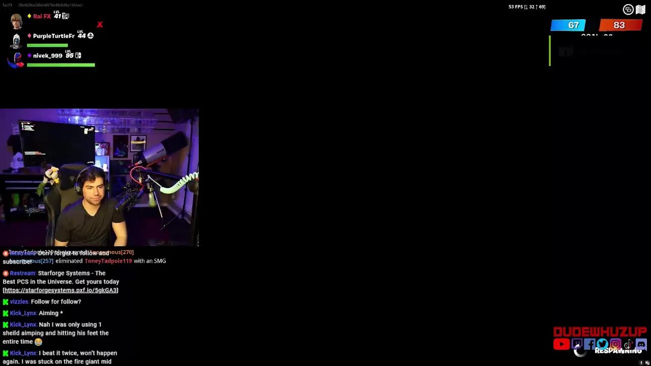 Fortnite with Chat!!! Come join!!!