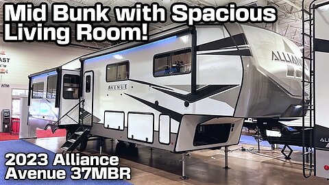 Mid-Bunk Fifth Wheel with a Great Living Room! 2023 Alliance Avenue 37MBR