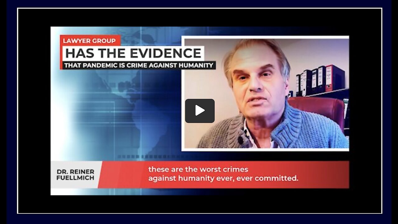 Dr. Reiner Fuellmich explains the evidences against fake Pandemic crime