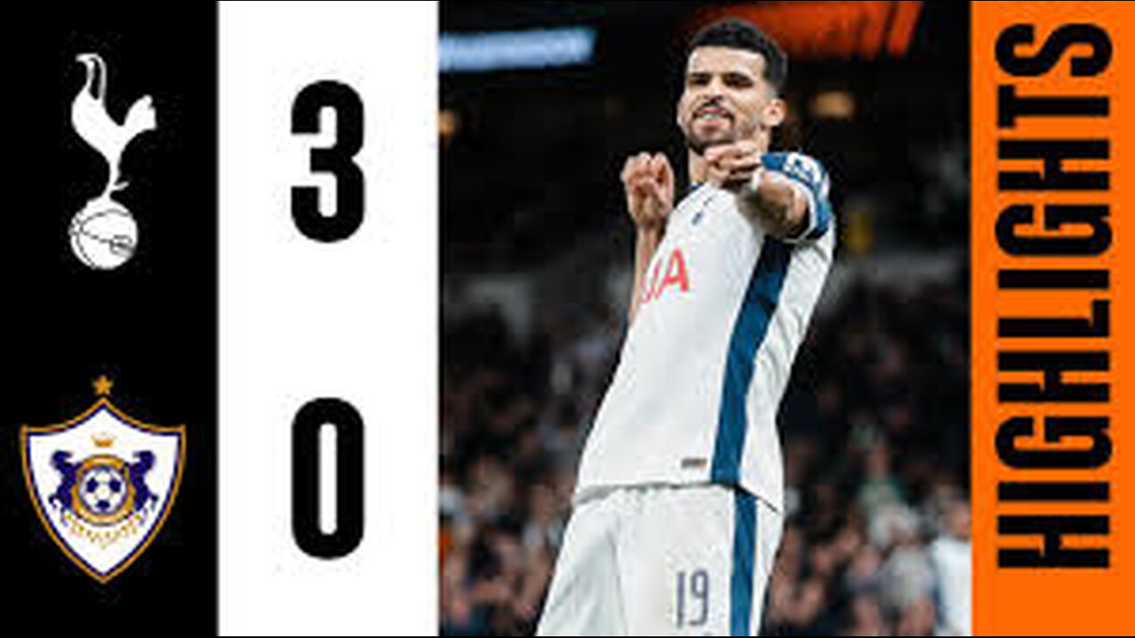 Tottenham Hotspur 3-0 Qarabag // Europa League Highlights // Johnson, Sarr and Solanke goals!