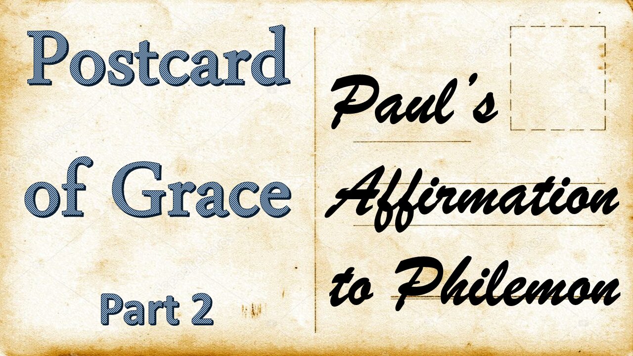 POSTCARD OF GRACE (Part-2 Personal Affirmation)