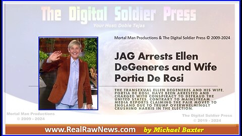 JAG Arrests Ellen DeGeneres and Wife Portia De Rosi