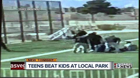 Teens viciously beat up children at local park