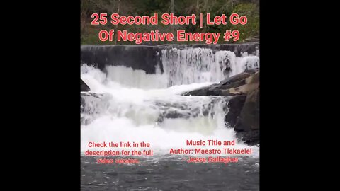 25 Second Short Of Let Go Of Negative Energy | #meditation #shorts #shortsvideo #waterfall #9