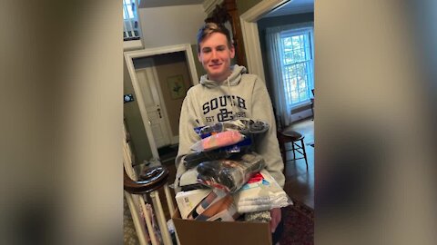 Michigan teen on mission to collect 10,000 pairs of socks and underwear for the homeless