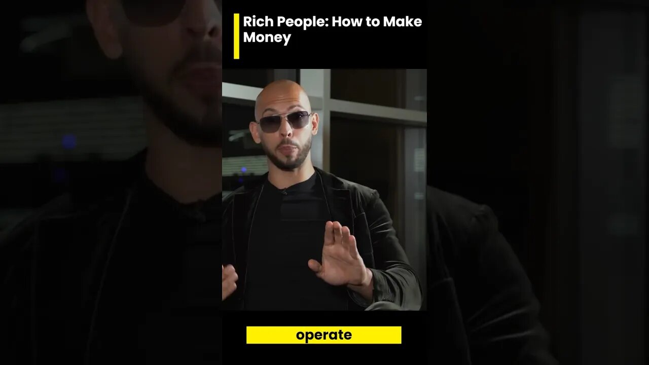 How rich people make money! Andrew tate #motivation #huslte #goals