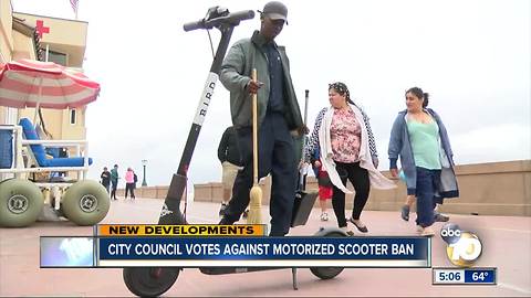 City Council votes against scooter ban