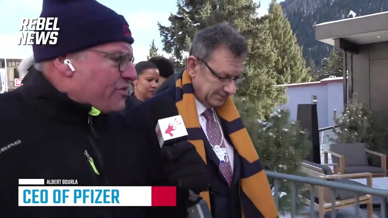 Rebel News Confronts Pfizer CEO at WEF