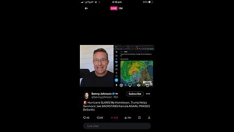 Benny Johnson : commentary Florida Hurricane 10//10/2024