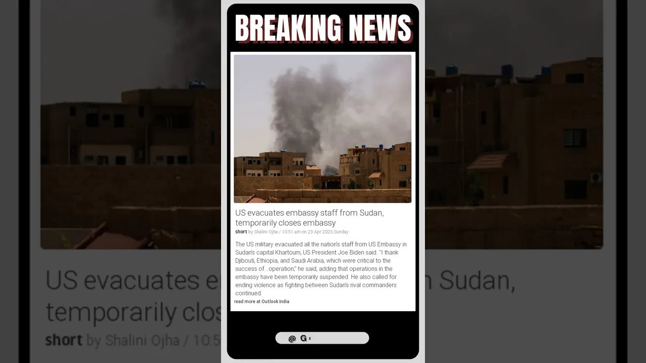 President Biden Leads US Evacuation From Sudan, Seeks End to Conflict | #shorts #news