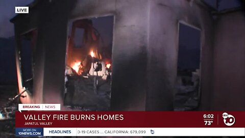 Homes destroyed as Valley Fire continues to rage