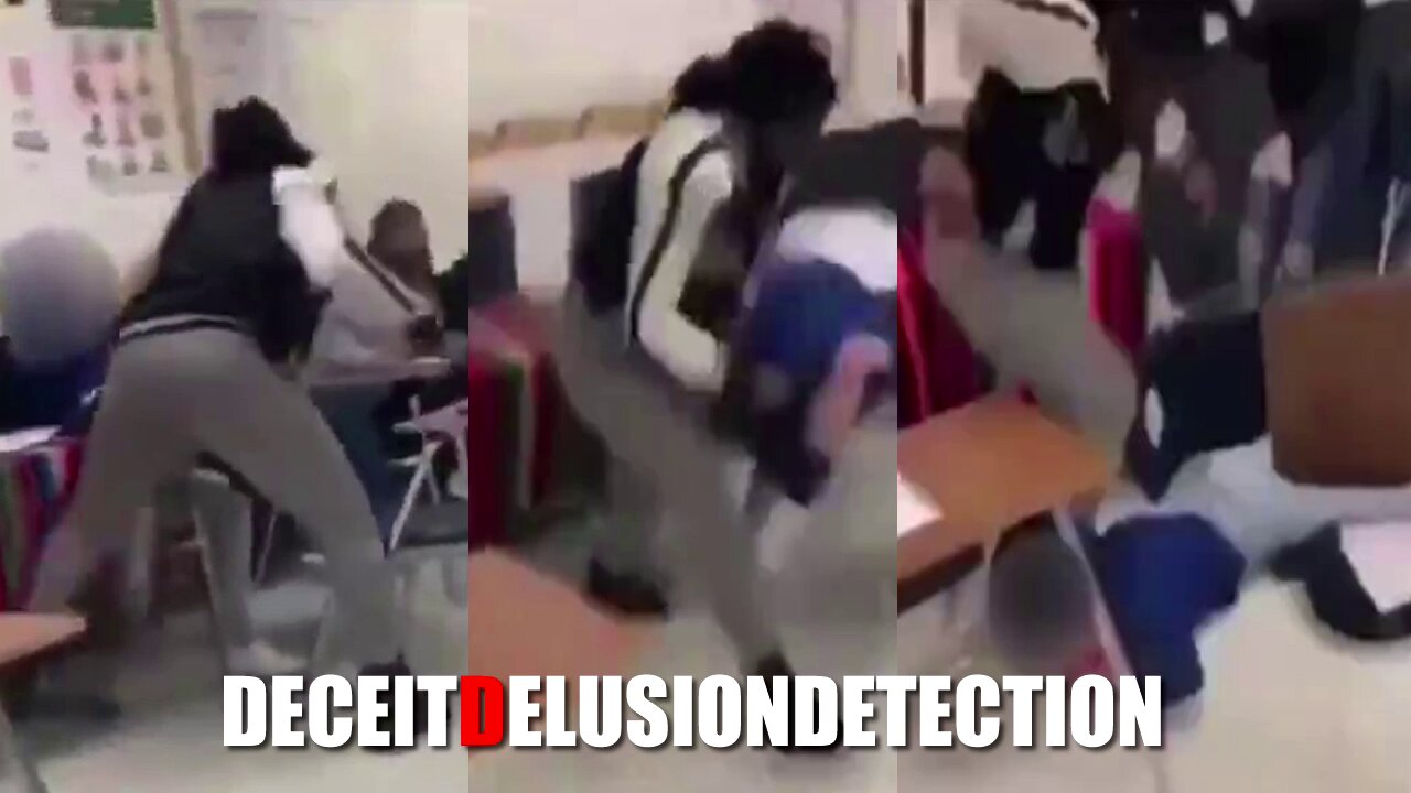 White female student brutally beaten by black substitute teacher