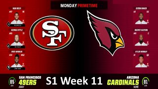 Madden Nfl 23 49ers Vs Cardinals Simulation Franchise S1 W11