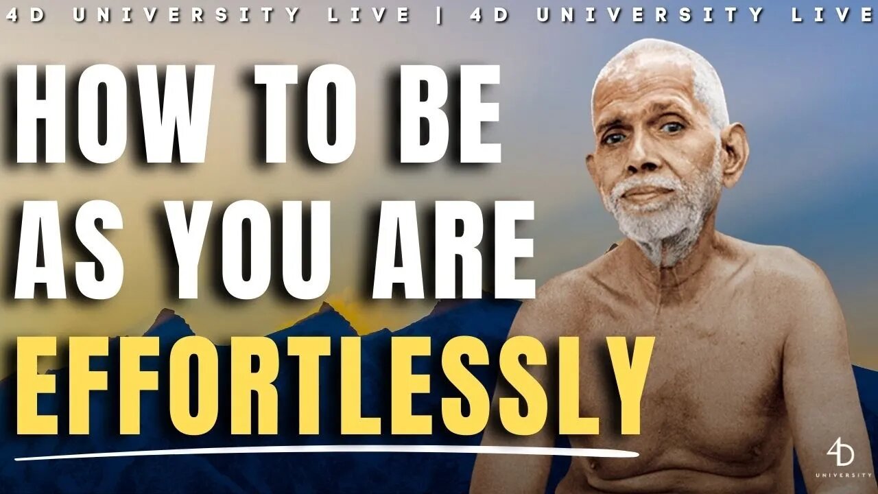 Ramana Maharshi's Most Powerful Practice MADE EASY