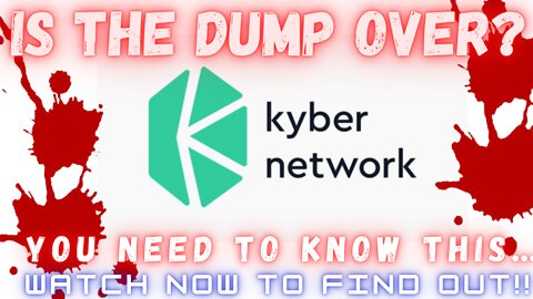 Is The Dump Over For Kyber Network ($KNC) ??? Watch Now To Find Out!!!